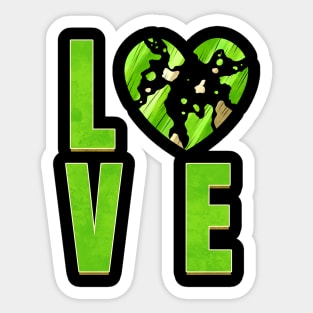 I Love My Planet I Love The Earth Day Sticker